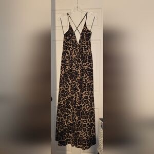 Leopard Print Maxi Dress